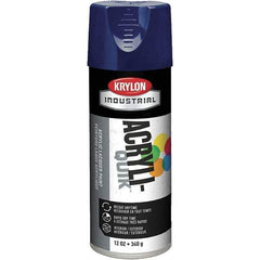 Krylon - Regal Blue, 12 oz Net Fill, Gloss, Lacquer Spray Paint - 15 to 20 Sq Ft per Can, 16 oz Container, Use on Cabinets, Color Coding Steel & Lumber, Conduits, Drums, Ducts, Furniture, Motors, Pipelines, Tools - All Tool & Supply