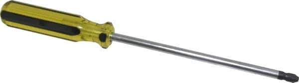 Stanley - #4, 13-1/4" OAL, Standard Phillips Screwdriver - 8" Blade Length, Round Shank, Acetate Handle - All Tool & Supply