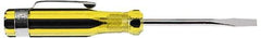 Stanley - 3" Blade Length Precision Slotted Screwdriver - 8-1/4" OAL - All Tool & Supply