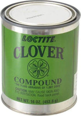 Loctite - 1 Lb Grease Compound - Compound Grade Super Fine, Grade 2A, 400 Grit, Black & Gray, Use on General Purpose - All Tool & Supply