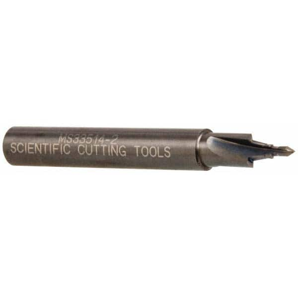 Scientific Cutting Tools - 5/16-24" Port, 0.3" Spotface Diam, 1/8" Tube Outside Diam, Plain Pilot, Straight Shank, Carbide Tipped Porting Tool - All Tool & Supply