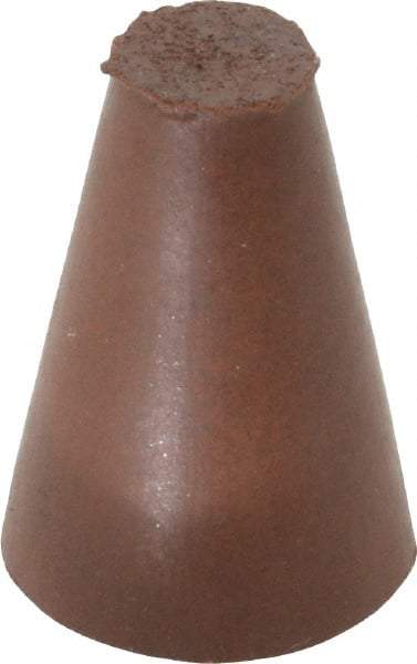 Cratex - 5/8" Max Diam x 1" Long, Taper, Rubberized Point - Fine Grade, Silicon Carbide, 1/4" Arbor Hole, Unmounted - All Tool & Supply