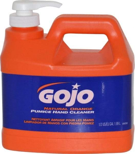 GOJO - 1/2 Gal Pump Bottle Liquid Hand Cleaner - General Duty, Orange Scent - All Tool & Supply