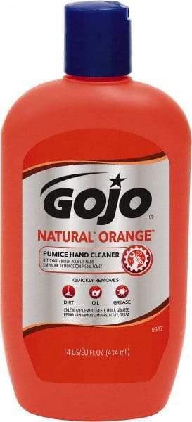 GOJO - 14 oz Squeeze Bottle Liquid Hand Cleaner - General Duty, Orange Scent, W/Pumice - All Tool & Supply