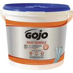 GOJO - Pre-Moistened Hand Cleaning Wipes - Center Pull, 11" x 7-3/4" Sheet Size, Blue - All Tool & Supply