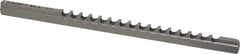 Dumont Minute Man - 4mm Keyway Width, Style B-1, Keyway Broach - High Speed Steel, Bright Finish, 1/4" Broach Body Width, 19/64" to 1-11/16" LOC, 6-3/4" OAL, 1,140 Lbs Pressure for Max LOC - All Tool & Supply