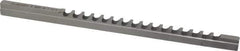 Dumont Minute Man - 5mm Keyway Width, Style B-1, Keyway Broach - High Speed Steel, Bright Finish, 1/4" Broach Body Width, 19/64" to 1-11/16" LOC, 6-3/4" OAL, 1,860 Lbs Pressure for Max LOC - All Tool & Supply