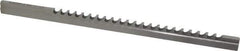 Dumont Minute Man - 6mm Keyway Width, Style C, Keyway Broach - High Speed Steel, Bright Finish, 3/8" Broach Body Width, 25/64" to 2-1/2" LOC, 11-3/4" OAL, 2,100 Lbs Pressure for Max LOC - All Tool & Supply