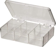 Flambeau - 3" Wide x 1-1/8" High x 4-5/8" Deep, Small Parts Box - K-Resin Frame, 6 Compartments, 1-1/4" Wide x 7/8" High x 1-3/8" Deep Bin - All Tool & Supply