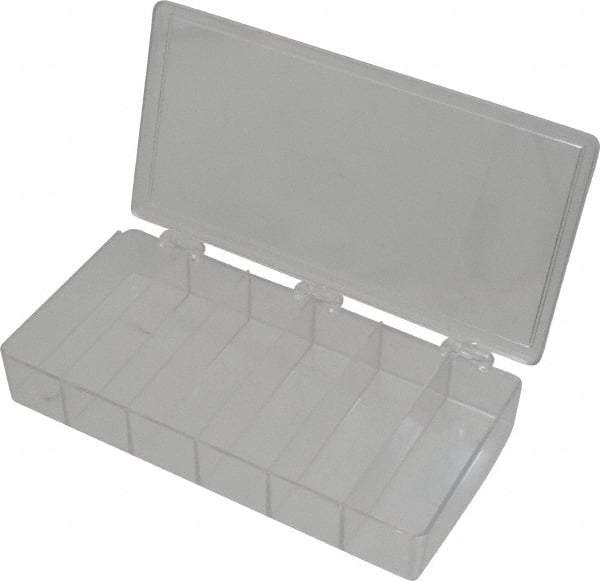 Flambeau - 4-1/2" Wide x 1-3/8" High x 8-1/4" Deep, Small Parts Box - K-Resin Frame, 6 Compartments, 4" Wide x 1-1/8" High x 1-1/4" Deep Bin - All Tool & Supply