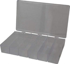 Flambeau - 6-3/4" Wide x 1-3/4" High x 11" Deep, Small Parts Box - K-Resin Frame, 6 Compartments, 6" Wide x 1-1/2" High x 1-5/8" Deep Bin - All Tool & Supply