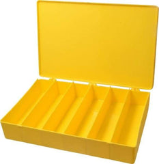 Flambeau - 13-1/8" Wide x 2-5/16" High x 9" Deep, Small Parts Box - Polypropylene Frame, 6 Compartments, 8-1/4" Wide x 2" High x 2" Deep Bin - All Tool & Supply