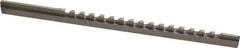 Value Collection - 3/32" Keyway Width, Style B, Keyway Broach - High Speed Steel, Bright Finish, 3/16" Broach Body Width, 19/64" to 1-11/16" LOC, 6-3/4" OAL - All Tool & Supply