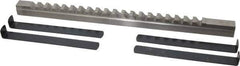 Value Collection - 5/8" Keyway Width, Style E, Keyway Broach - High Speed Steel, Bright Finish, 3/4" Broach Body Width, 1" to 6" LOC, 15-1/2" OAL - All Tool & Supply