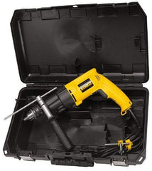 DeWALT - 1/2" Keyed Chuck Electric Hammer Drill - 0 to 46,000 BPM, 0 to 2,700 RPM, Reversible - All Tool & Supply