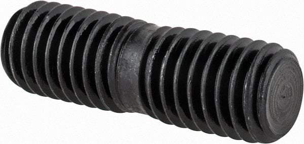 Value Collection - 1/2-13 1-1/2" OAL Equal Double Threaded Stud - Steel, Black Oxide Finish - All Tool & Supply