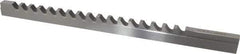 Dumont Minute Man - 7/16" Keyway Width, Style D, Keyway Broach - High Speed Steel, Bright Finish, 9/16" Broach Body Width, 1" to 6" LOC, 13-7/8" OAL, 9,400 Lbs Pressure for Max LOC - All Tool & Supply