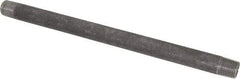 Made in USA - Schedule 80, 1/2" Diam x 12" Long Black Pipe Nipple - Threaded - All Tool & Supply