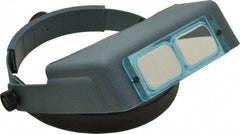 Made in USA - 2x Magnification, Optical Glass, Rectangular Magnifier - Headband Mount, 10 Inch Focal Distance - All Tool & Supply