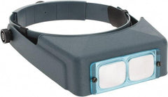 Made in USA - 2.5x Magnification, Optical Glass, Rectangular Magnifier - Headband Mount, 8 Inch Focal Distance - All Tool & Supply