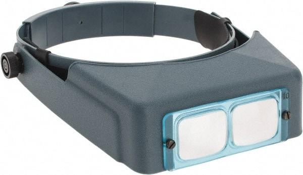 Made in USA - 3.5x Magnification, Optical Glass, Rectangular Magnifier - Headband Mount, 4 Inch Focal Distance - All Tool & Supply