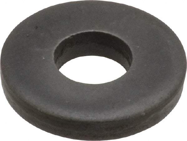 Gibraltar - M6 Screw, Steel Standard Flat Washer - 6.4mm ID x 17mm OD, 3mm Thick, Black Phosphate Finish - All Tool & Supply