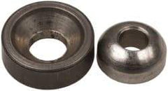 Gibraltar - 3/32" Bolt, Stainless Steel, Spherical Washer Assembly - 5/32" Inside x 3/8" Female Outside, 9/32" Male OD, 13/64" Thick, 1/32" Radius, 303 Grade - All Tool & Supply