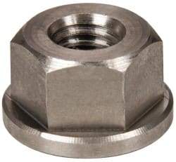 Gibraltar - 3/8-16, 7/8" Flange Diam, 1/2" High, 11/16" Across Flats, Flange Nut - Grade 303 Stainless Steel, 1/8" Flange Height - All Tool & Supply