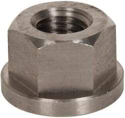 Gibraltar - 3/4-10, 1-5/8" Flange Diam, 1" High, 1-1/4" Across Flats, Flange Nut - Grade 303 Stainless Steel, 1/4" Flange Height - All Tool & Supply