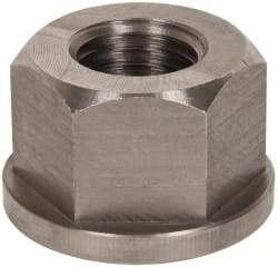 Gibraltar - 1-8, 2" Flange Diam, 1-1/4" High, 1-5/8" Across Flats, Flange Nut - Grade 303 Stainless Steel, 1/4" Flange Height - All Tool & Supply