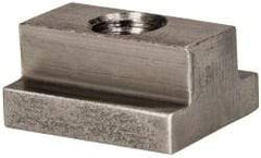 Gibraltar - 3/8-16 Blind Tapped T Slot Nut - 7/16" Slot Width, 3/4 x 7/32" Base Width x Height, 1 x 1/2" OAL x Height - All Tool & Supply