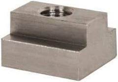 Gibraltar - 1/2-13 Blind Tapped T Slot Nut - 5/8" Slot Width, 1-1/8 x 7/16" Base Width x Height, 1-1/4 x 3/4" OAL x Height - All Tool & Supply