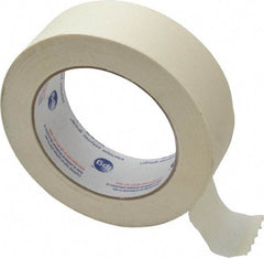 Intertape - 1-1/2" Wide x 60 Yd Long White Paper Masking Tape - Series PG500, 5 mil Thick, 21 In/Lb Tensile Strength - All Tool & Supply