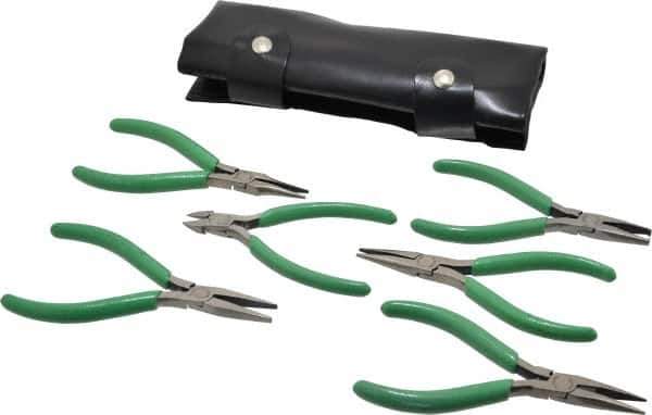 Xcelite - 6 Piece Diagonal & Long Nose Electronics Pliers - Comes in Pouch - All Tool & Supply