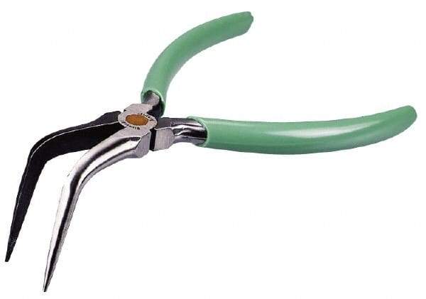 Xcelite - 6" Long, 23/64" Jaw Length, Smooth Jaw, Long Nose/Bent Nose Plier - All Tool & Supply