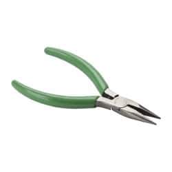 Xcelite - 5" Jaw Length x 17/32" Jaw Width, Long Chain Nose Comfort Grip Pliers - Serrated Jaw, Bi-Material Cushion Handle - All Tool & Supply