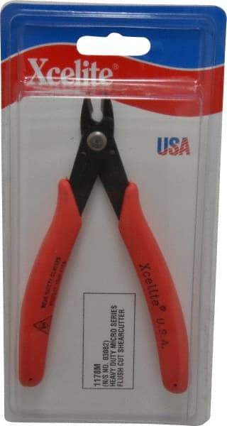 Xcelite - 143mm OAL, 14 AWG Capacity, Diagonal Cutter - 13/32" Jaw Length x 14mm Jaw Width, Standard Head - All Tool & Supply