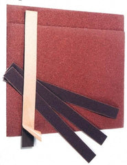 Made in USA - 150 Grit, Aluminum Oxide Adhesive Backed Sanding Sheets - Cloth, 1" x 11", Very Fine Grade, J Weighted Backing - All Tool & Supply