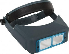 Made in USA - 1.5x Magnification, Optical Glass, Rectangular Magnifier - Headband Mount, 20 Inch Focal Distance - All Tool & Supply