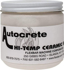 Flexbar - 1 Lb Jar White Ceramic Filler/Repair Caulk - 3000°F Max Operating Temp, 24 hr Full Cure Time - All Tool & Supply