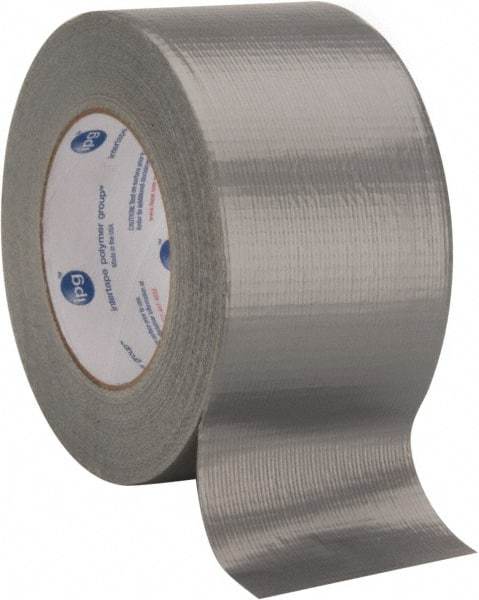 Intertape - 3" x 55m Silver Duct Tape - 7 mil, Rubber Adhesive, Polyethylene Film Backing, 17 Lb/ln Tensile Strength, Series AC10 - All Tool & Supply