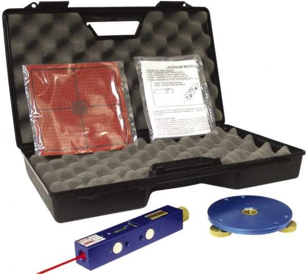 Laseraim - 500 Ft. Max Measuring Range, Red Beam Laser Level Kit - Includes Carry Case, LTA3 Targets, LTAL1 Tripod Mount and Magic Level - All Tool & Supply