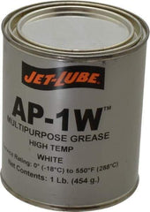 Jet-Lube - 1 Lb Can High Temperature Grease - White, High Temperature, 550°F Max Temp, NLGIG 2, - All Tool & Supply