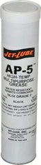 Jet-Lube - 14 oz Cartridge Moly-Disulfide Extreme Pressure Grease - Black, Extreme Pressure & High Temperature, 550°F Max Temp, NLGIG 2, - All Tool & Supply