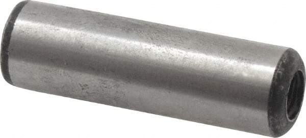 Value Collection - 3/8" Diam x 1-1/4" Pin Length Grade 8 Alloy Steel Pull Out Dowel Pin - 1 Rounded & 1 Threaded End - All Tool & Supply