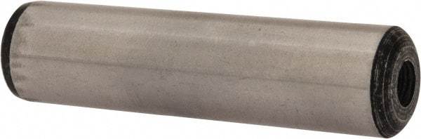 Value Collection - 5/8" Diam x 2-1/2" Pin Length Grade 8 Alloy Steel Pull Out Dowel Pin - 1 Rounded & 1 Threaded End - All Tool & Supply