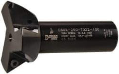 Dorian Tool - 60° Included Angle, 2-1/2 Inch Max Cutting Diameter, 3 Inserts, 1 Inch Shank Diameter, TDEX 220408-EN Insert Style, Indexable Dovetail Cutter - 3-1/2 Inch Overall Length - All Tool & Supply