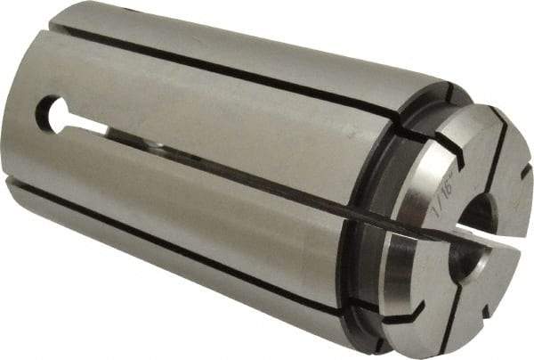 Accupro - TG/PG 100 7/16" Standard Single Angle Collet - 0.02mm TIR, 60.14mm OAL, 34.26mm Overall Diam - Exact Industrial Supply