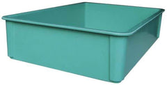 MFG Tray - 400 Lb Load Capacity Green Fiberglass Tote Container - Stacking, 25.8" Long x 17.8" Wide x 6" High - All Tool & Supply