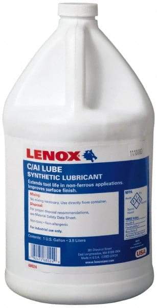 Lenox - C/AL, 1 Gal Bottle Sawing Fluid - Synthetic, For Cutting, Near Dry Machining (NDM) - All Tool & Supply